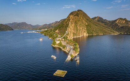 河北省唐山市迁西县潘家口水库风光航拍