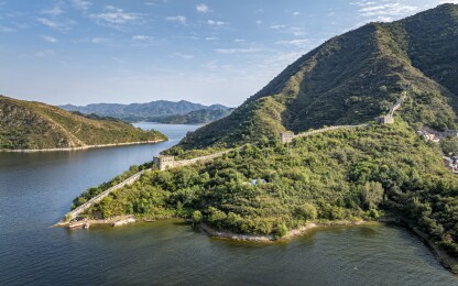 河北省唐山市迁西县潘家口水库风光航拍