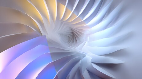 涡轮扇叶虚焦特写