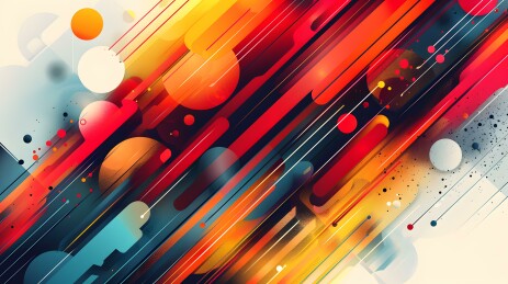 几何图形与线条的组合