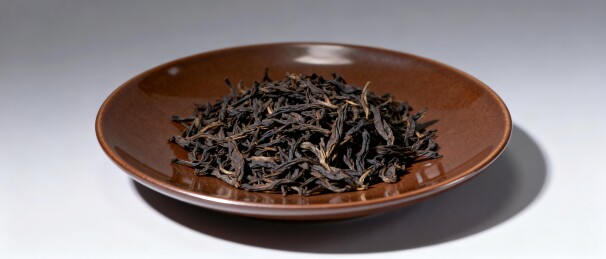 深色茶叶古朴茶盘场景