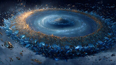 星云漩涡深空奇观 蓝色宇宙