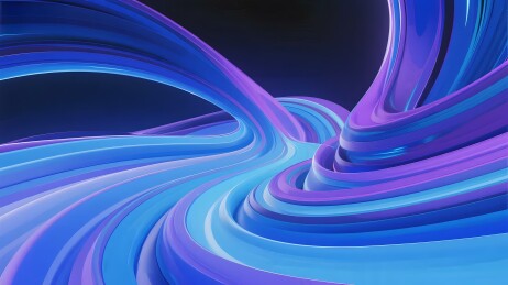 蓝色紫色流动抽象图案