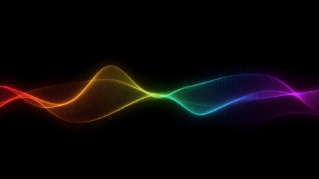 彩色波浪线条背景