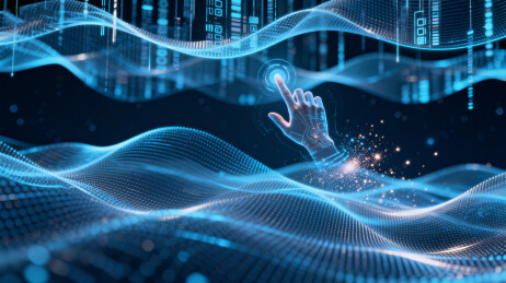 科技感手触虚拟界面