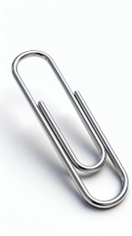 金属回形针特写展示