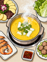 美食菜肴搭配丰富多样
