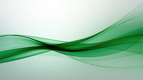 绿色飘带背景简约清新