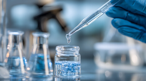 实验室中滴管向容器滴加液体