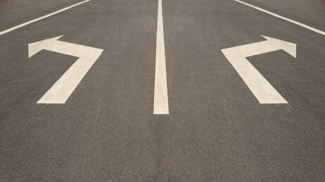 道路分岔箭头指示