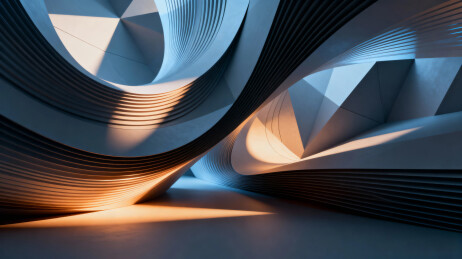 抽象几何光影结构