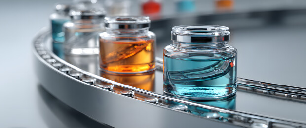 现代化制药车间生产线