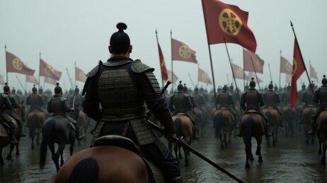 将军率领骑兵大军