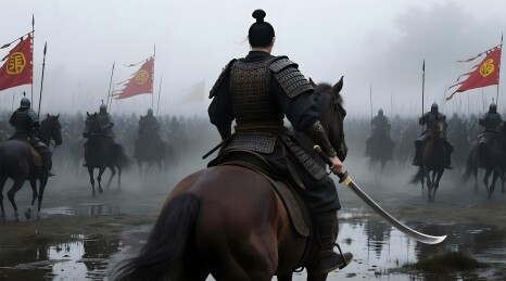 将军率领骑兵大军