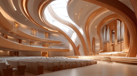 现代风格音乐厅内部