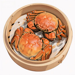 清蒸大闸蟹