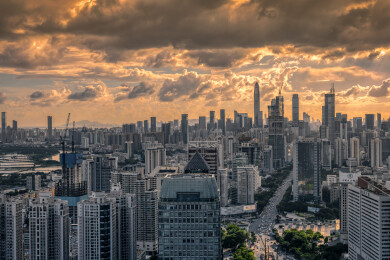 深圳福田天际线风光