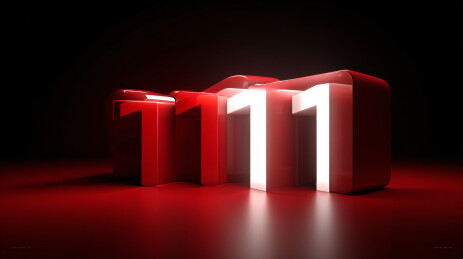 红调发光 “1111” 艺术场景