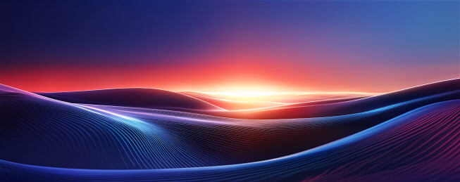 抽象波浪海平线日出曙光背景