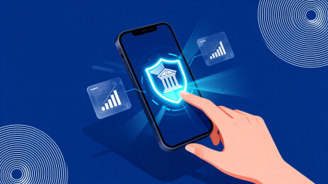 手机触屏安全盾图标展示