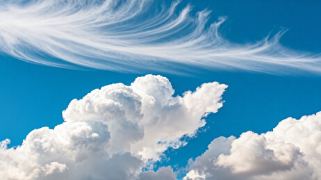 蓝天白云飘逸云彩