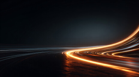 黑底金轨光效艺术图