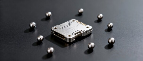 芯片科技电子元件展示场景