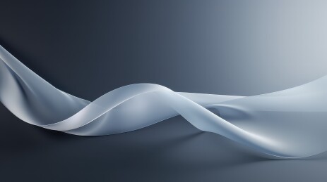 抽象飘带在深色背景下舞动