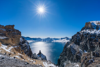 长白山天池北坡全景