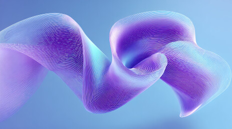 紫色流动抽象形态