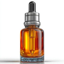 精致琥珀色玻璃滴管瓶