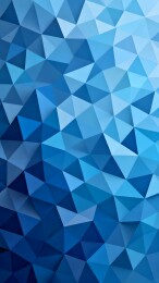 蓝色几何三角形图案