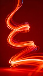 红色光轨螺旋图案