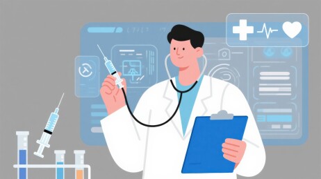 医生医疗科技注射疫苗