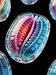 彩色胶囊药盒排列展示