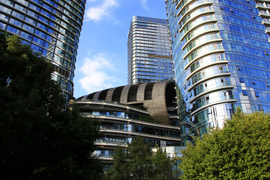 成都高新区交子公园建筑风光