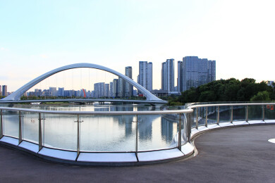 成都高新区金融城交子公园商圈建筑风光