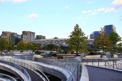 成都高新区金融城交子公园商圈建筑风光