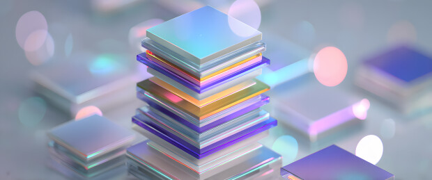 堆叠的彩色芯片