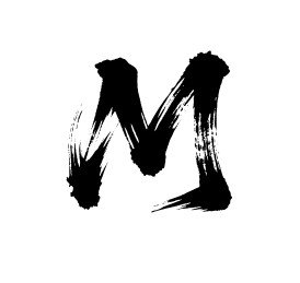 M矢量书法手写毛笔字