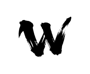 W矢量书法手写毛笔字