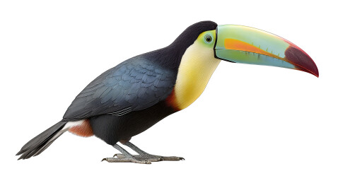 色彩斑斓的巨嘴鸟