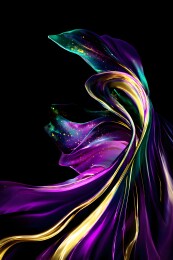 绚丽飘带流光溢彩