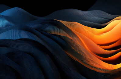 流动的光影波纹