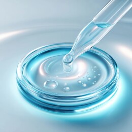 滴管滴入液体实验场景