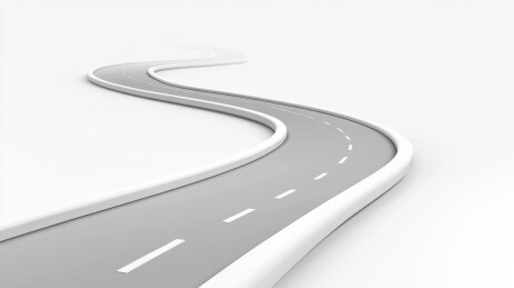 弯曲延伸的道路