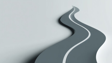 弯曲延伸的道路