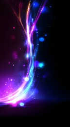 炫彩光束夜空绽放