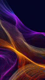 流动的彩色线条抽象图案