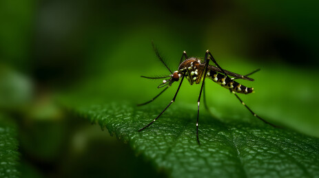 微距下的蚊子细节
